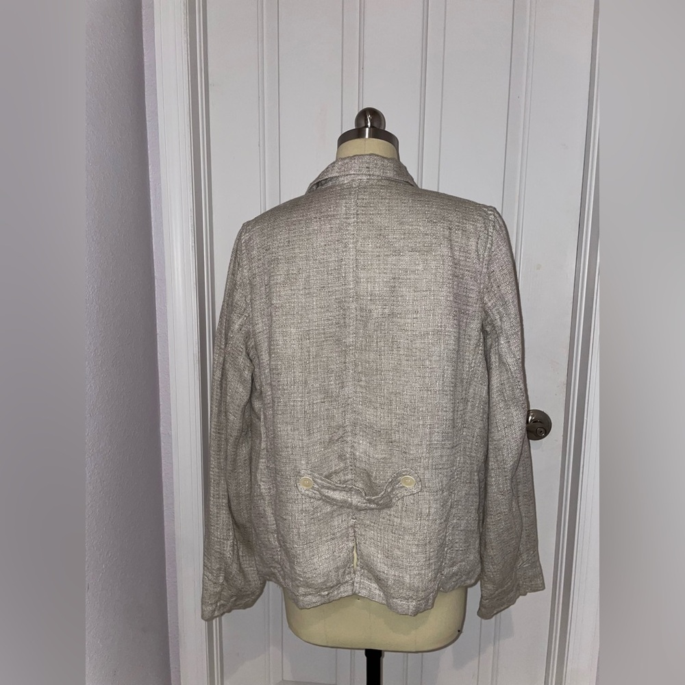 CP Shades Dree Natural Beige Linen Jacket - Picture 2 of 2